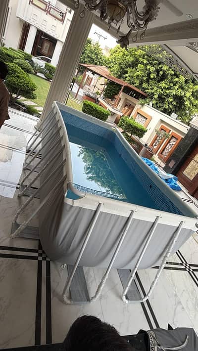 swing pool Leght 13 ft and  wight 5 ft and deb 4 ft