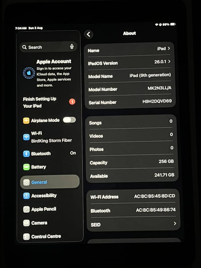 Ipad 9 Generation with box 5