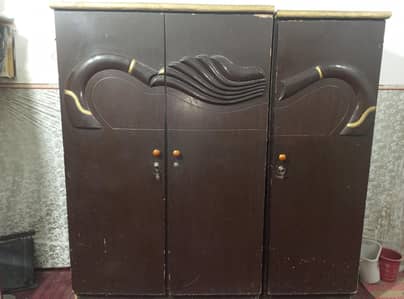 wooden wardrobe for sale in good condition