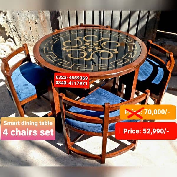 Dining table / Smart dining table / round table dining set / table 15