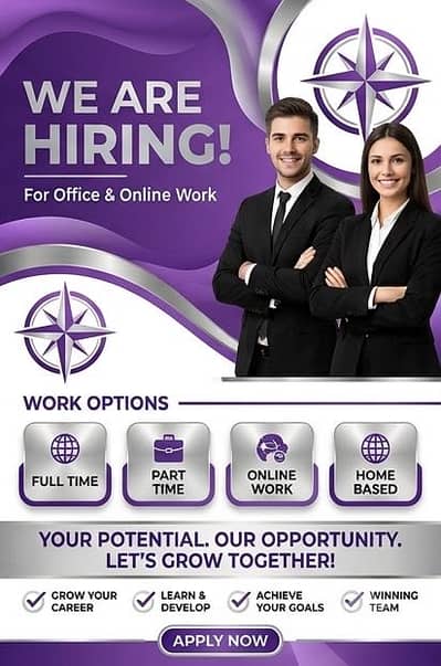 PART TIME WORK AVAILABLE FOR MALES AND FEMALES