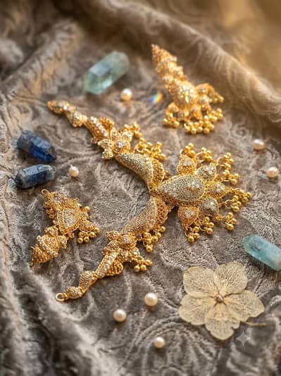 manjoos gold plated necklace