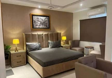 One Bed Apartment Furnished For Rent In bahria town Like New Family Building