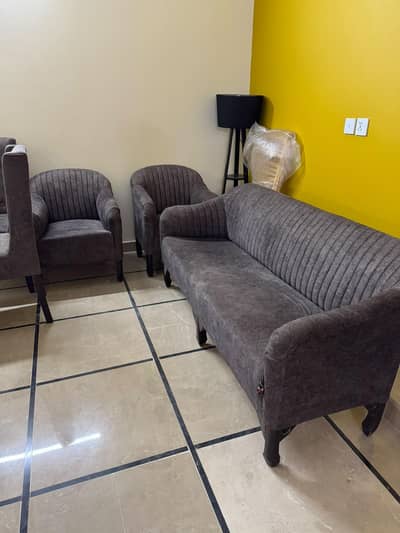 4 seater wooden sofa set