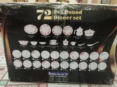Brand New Luxury Marble 72 PCS Dinner Set