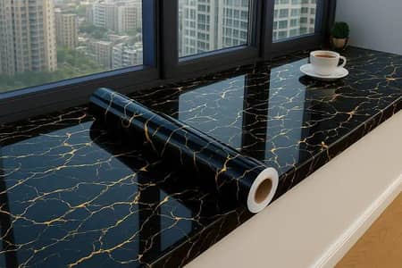 Self Adhesive Marble Sheet | Kitchen Sticker |