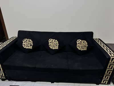 Black sofa for sale only 6 month used