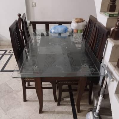 Dinning Table 6 Chair For Sale