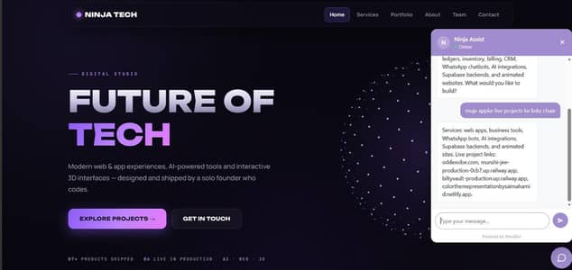 Website Development, E-commerce & AI Chatbots