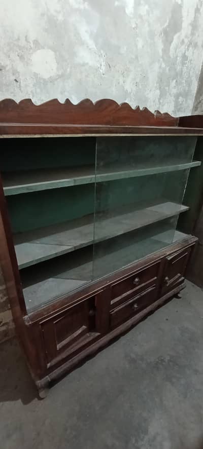 Solid Sheesham (Tali) Wood Showcase Cabinet & Storage Rack