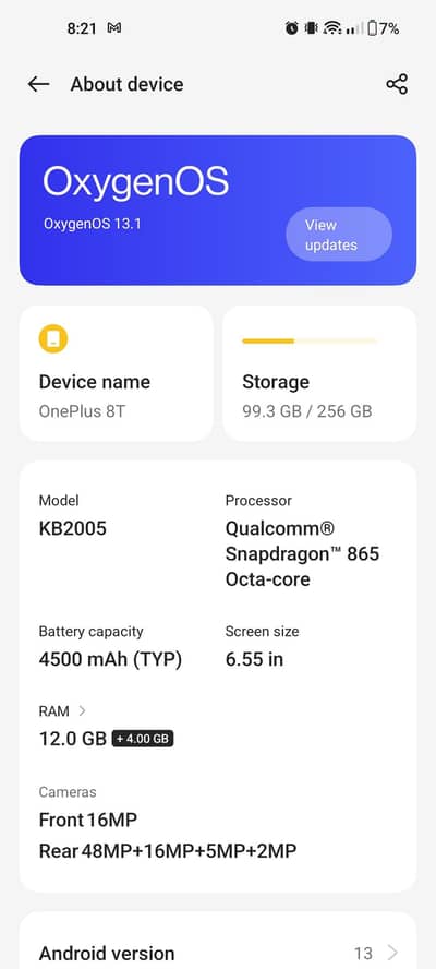 OnePlus 8t