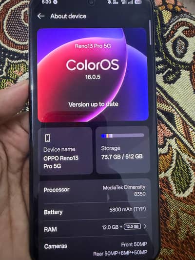Oppo Reno 13 pro 5g