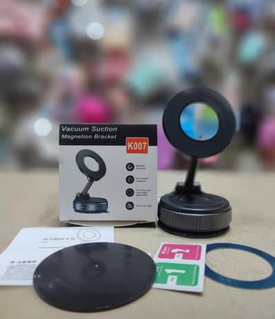 Magnetic Car Phone Holder | Vacuum Suction Mount | K007