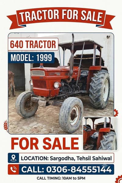 Fiat 640 tractor 1999 model