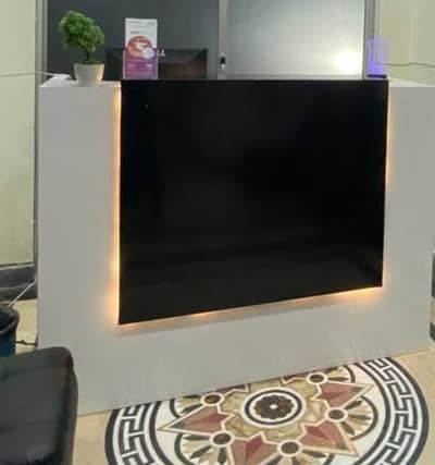 Reception Table with Side Drawers