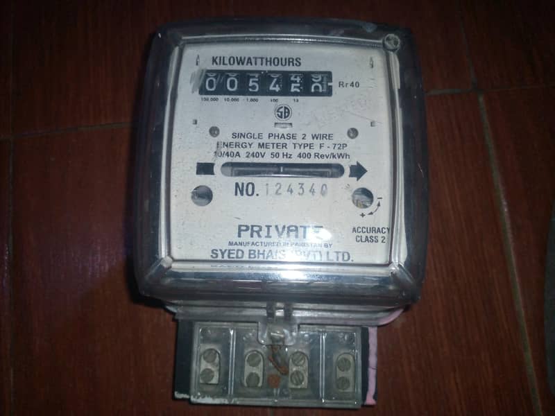ELECTRIC SUB METER. 1