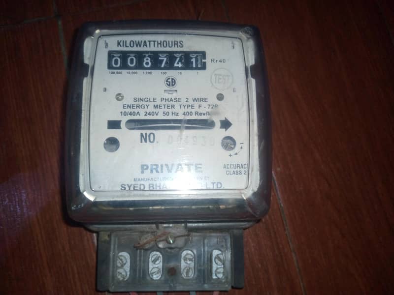 ELECTRIC SUB METER. 2