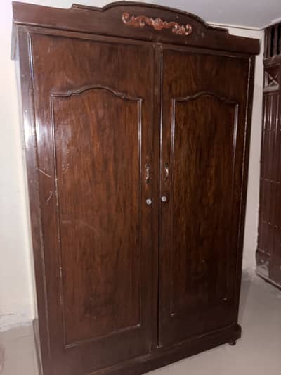 Wooden wardrobe