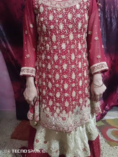 bridal suith one time use only barat like new