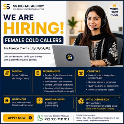 Sales Closer / Cold Caller Required (Male/Female) – Work From Home |