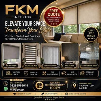 Premium Roller Blinds|Zebra Blinds|Wallpapers |Free Measurement0