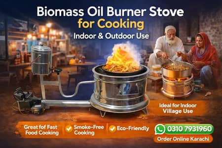 Biomass oil Stove