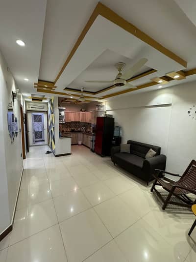 3 Bed Dd with roof Flat For Sale Chayell Apartment Block 11 Gulistan e Johar Karachi