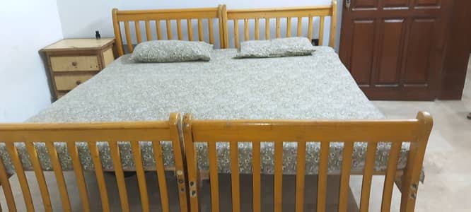 Pair of single beds