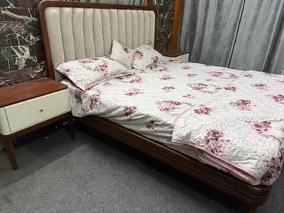 Solid Wood Bed Set