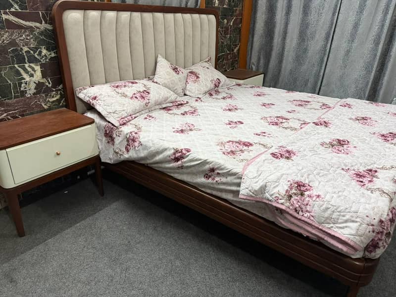 Solid Wood Bed Set 0