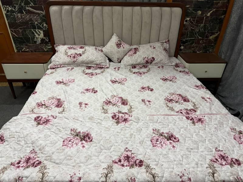Solid Wood Bed Set 5