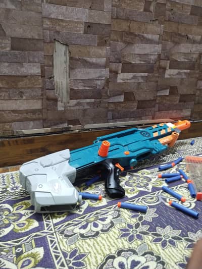 long nerf gun CS-12 Blaster with 18-Round Clip & Darts