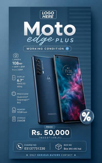 Moto Edge Plus 12GB/256GB – Excellent Working Condition