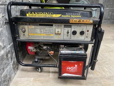 Sanding generator pure copper electric start 7-10 kva