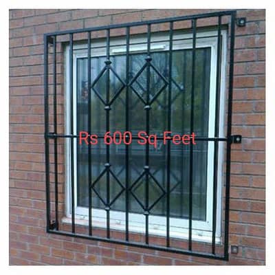 Mazboot MS Pipe Window Grill 18 Gauge - Best Quality Grills Services