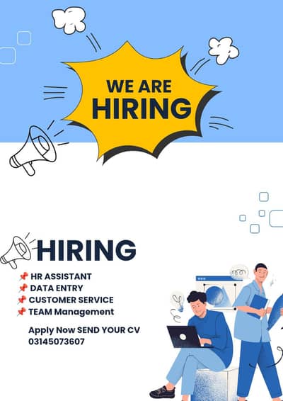 Hiring Open For Rawalpindi Islamabad