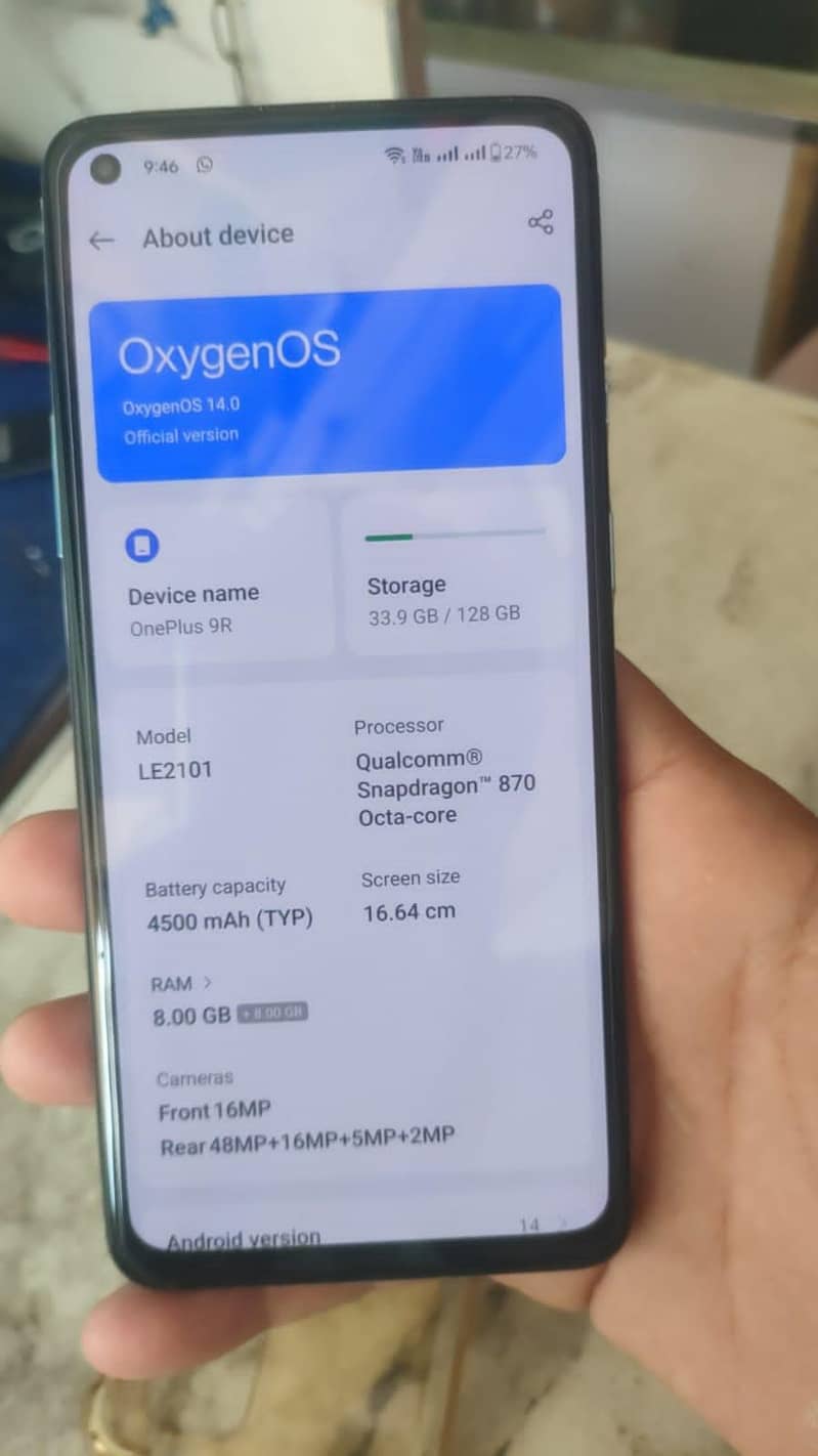 One Plus 9R 3