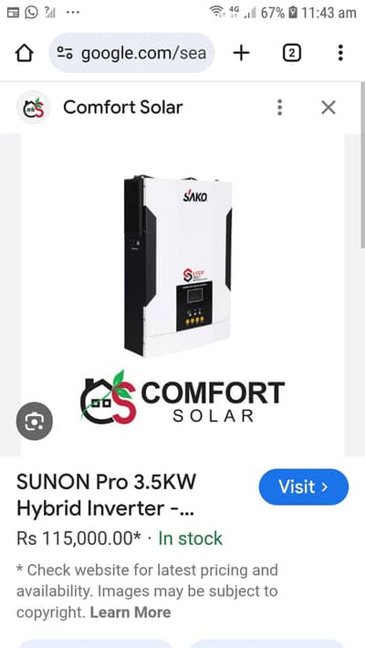 Sako 3.5kw used 10by10