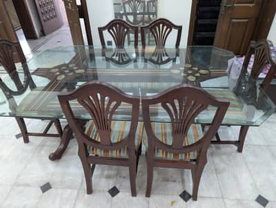 6 chair dining table