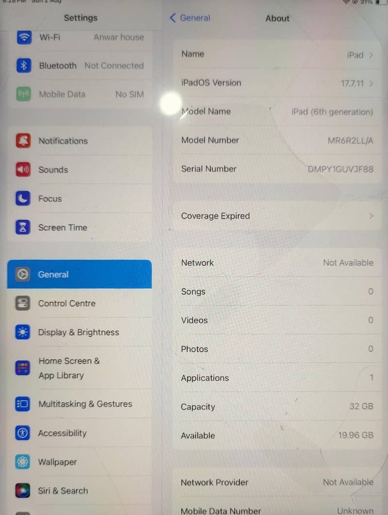 ipad 6 genration 1