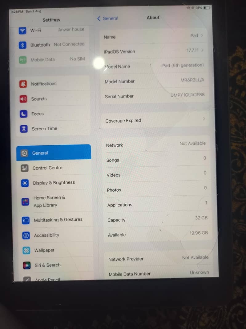 ipad 6 genration 2