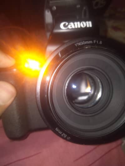 canon D1300 with 50mm lens