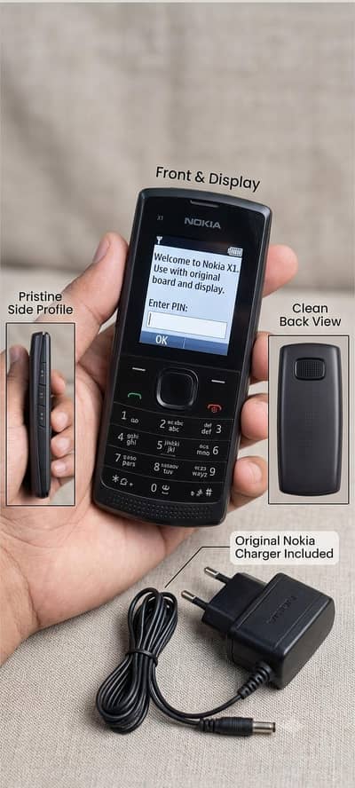 Nokia X1-01 Orignal Board and Orignal Display | With Orignal Charger