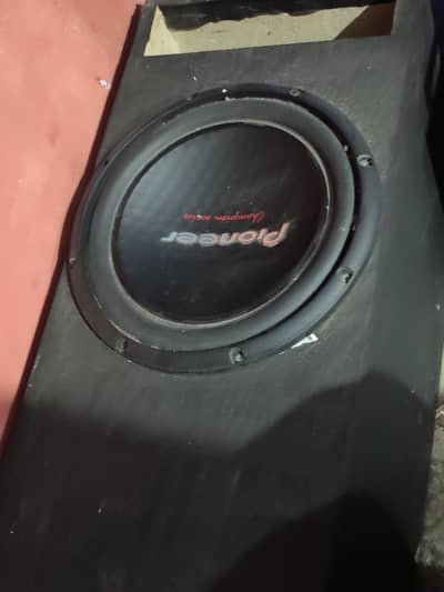poineer woofer. amplifier and tape
