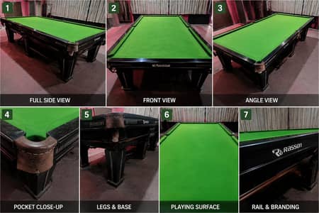 Rasson 11×5.5 ft Snooker Table for Sale – Lahore