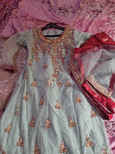 Full Party Wear Heavy Dress Frock Medium Size