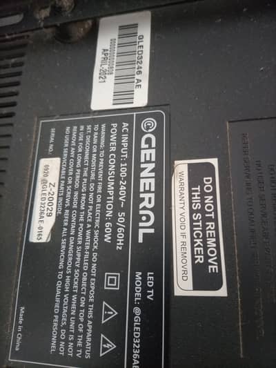 General 32 Inch LED TV – Good Condition – Speakers Included