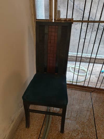 Dining Wood Chair Velvet Cushion
