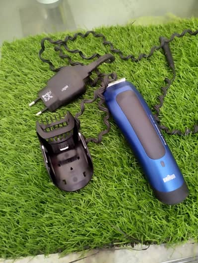 braun trimmer with clip and charger imported hai