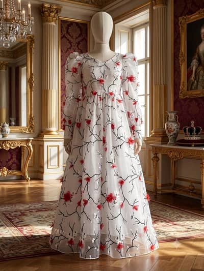 3D flower Frock